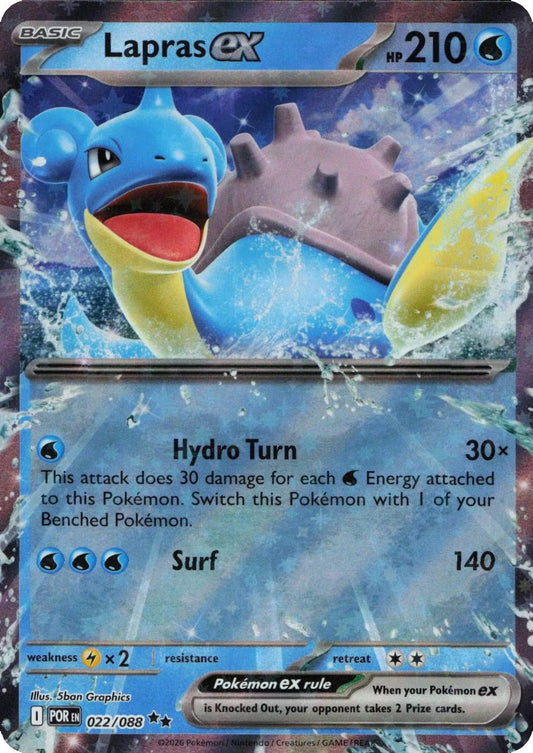 Lapras ex 022/088 Pokemon ME03 Perfect Order