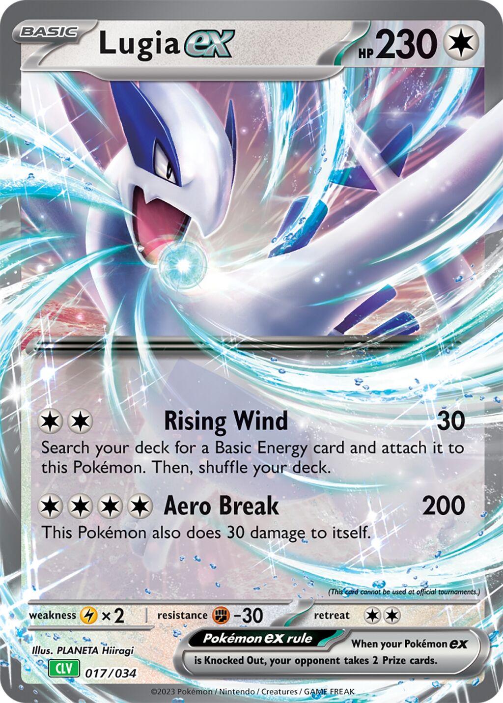 Lugia ex er kort fra Pokémon TCG Classic serien. Kortet har nummer 017/034.
