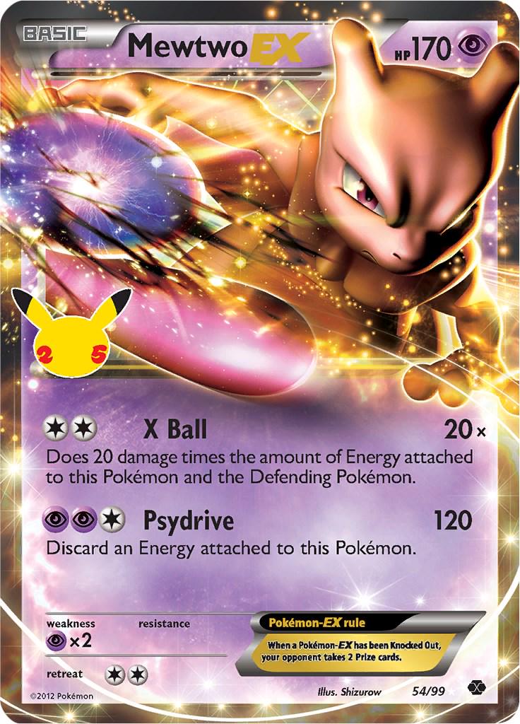 Mewtwo EX – Classic Collection er et Ultra Rare EX kort fra SWSH Celebrations serien. Kortet har nummer 54/99.

