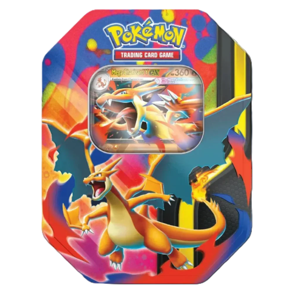 Pokemon Mega Charizard Y Collector's Tin box