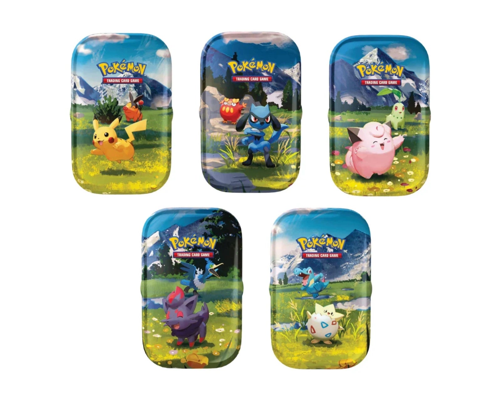 Pokémon Minitin ME02.5 Ascended Heroes med illustreret låg, indeholdende to boosterpakker, klistermærkeark og kunstkort