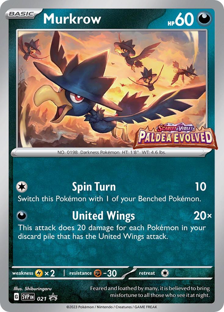 Murkrow – SVP021 er et Pokemon kort fra SVP Black Star Promo serien.