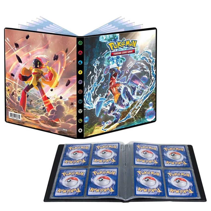 Pokémon 4-lommer mappe med Garchomp og Armarouge fra Pokemon Scarlet & Violet Paradox Rift.