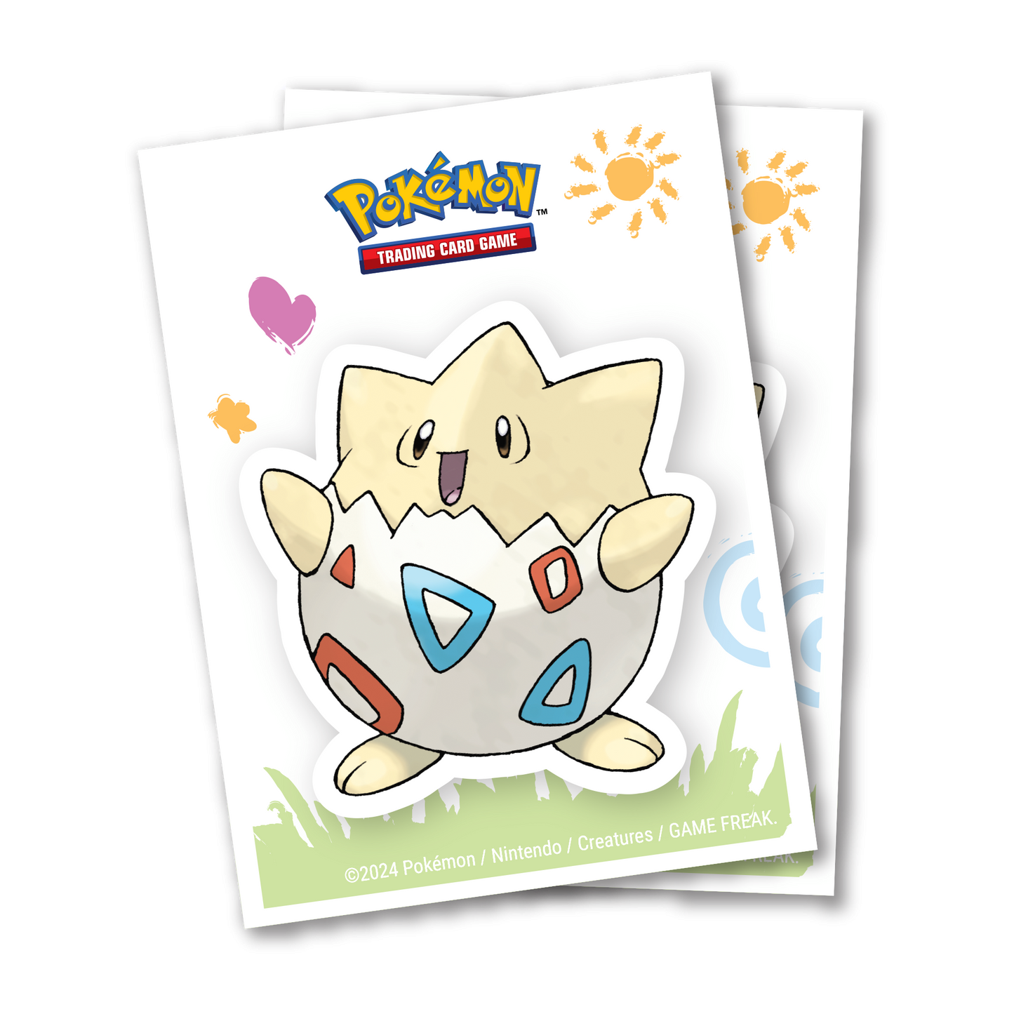 Pokémon Togepi Apex Deck Protector Sleeves, pakke med 105 kortlommer med Togepi‑motiv.