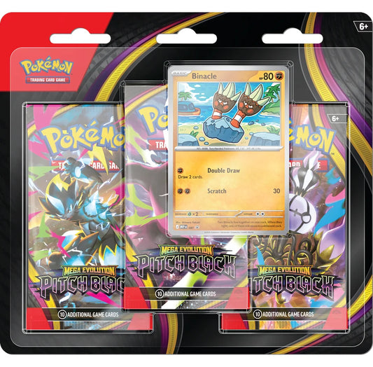 Pokémon TCG: Mega Evolutions ME05 Pitch Black - 3-booster blister