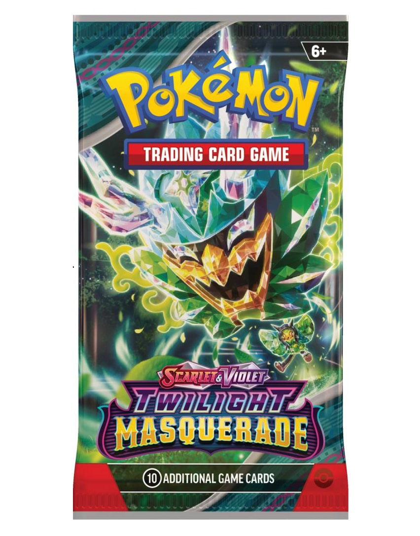 Pokemon booster-pakke fra Scarlet & Violet - Twilight Masquerade-serien SV06 som udkom i maj 2024