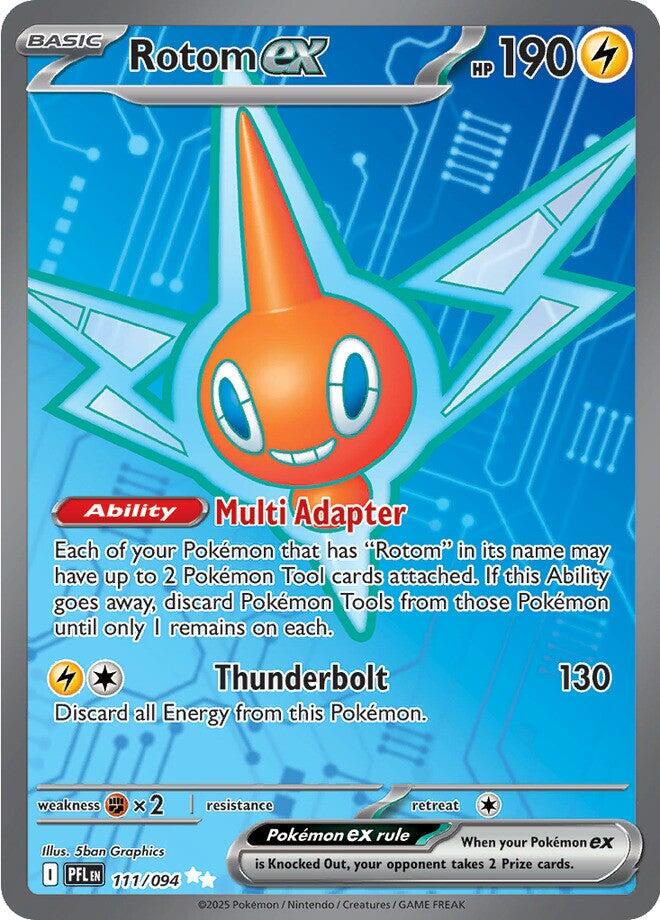 Rotom ex 111/094 Pokemon ME02 Phantasmal Flames