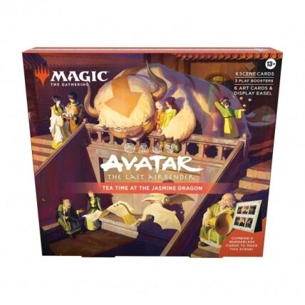 Scene Box Avatar: The Last Airbender til Magic: The Gathering med eksklusive kort og kunstværker i premium emballage - Tea Time at The Jasmine Dragon