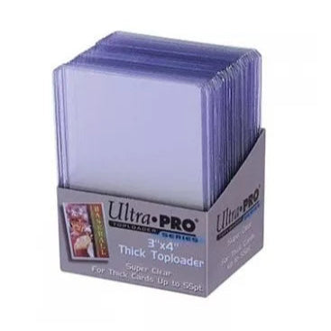 Ultra PRO Toploader Thick – robuste og gennemsigtige toploaders til tykke samlekort, ideelle til beskyttelse og fremvisning.