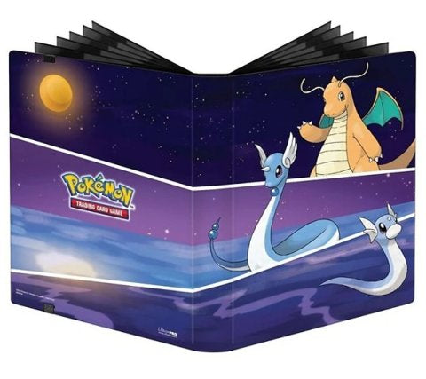 Pokémon Starry Dragonite 9‑Lommer Pro Binder med stjernehimmel‑design og Dragonite på forsiden.