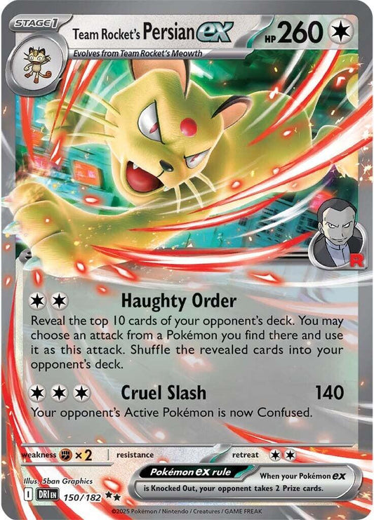 Team Rocket’s Persian – 150/182 – SV10 Destined Rivals