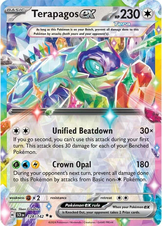 Terapagos ex 128/142 Pokemon SV07 Stellar Crown