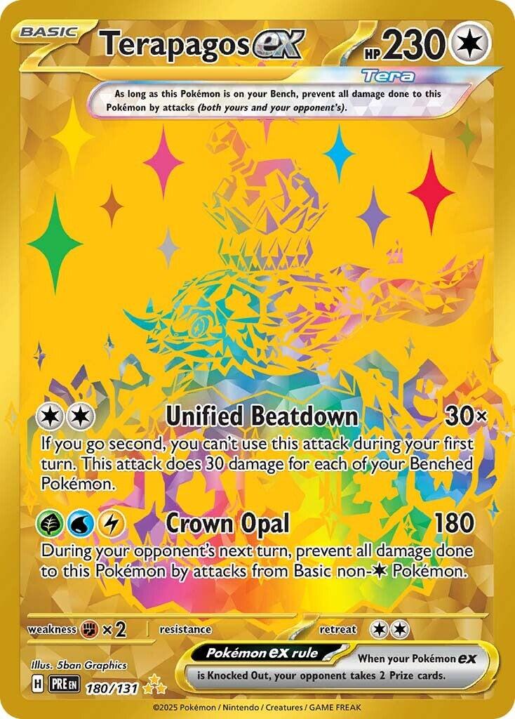 Terapagos ex 180/131 Pokemon SV08.5 Prismatic Evolutions