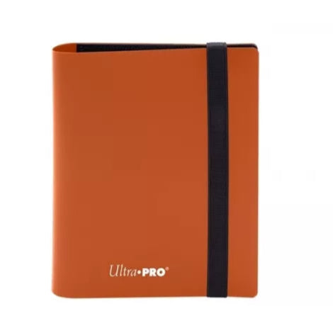 Ultra Pro Eclipse mappe med 4 lommer – i en flot orange farve til kortbeskyttelse og organisering.