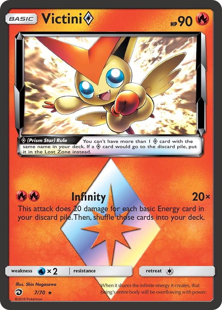Victini Prism Star 7/70 Pokemon S&M Dragon Majesty