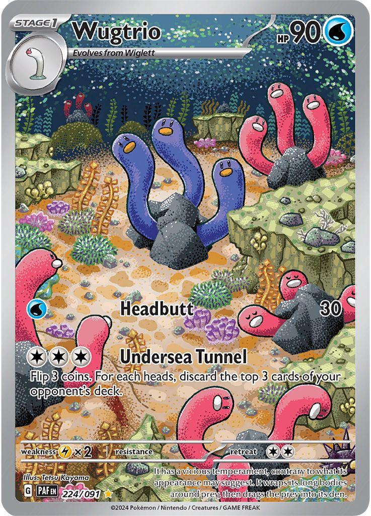 Wugtrio 225/091 Pokemon SV04.5 Paldean Fates