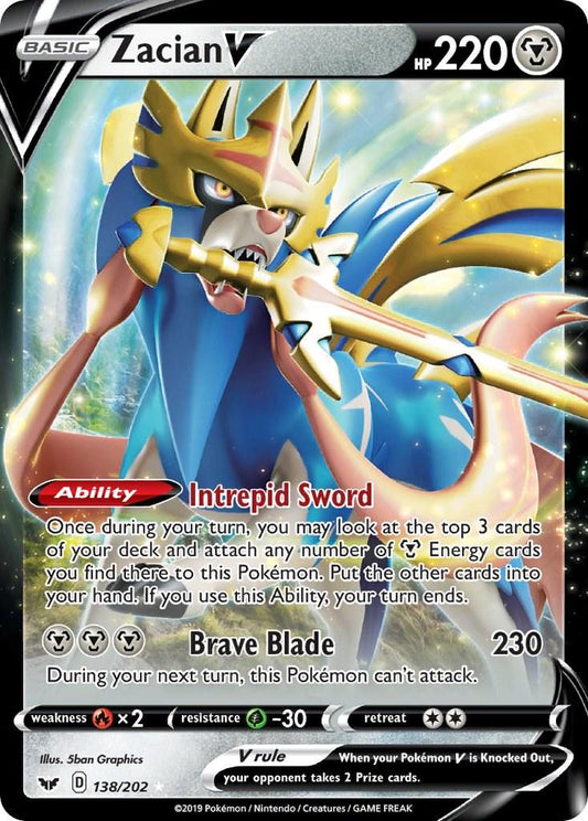 Zacian V - 138/202 Pokemon - SWSH